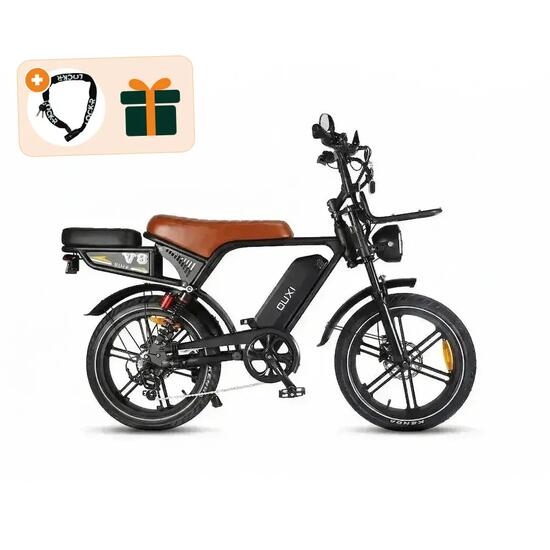 V8 Ultra - Fatbike électrique - 20 pouces - 250W - batterie 720Wh - Noir