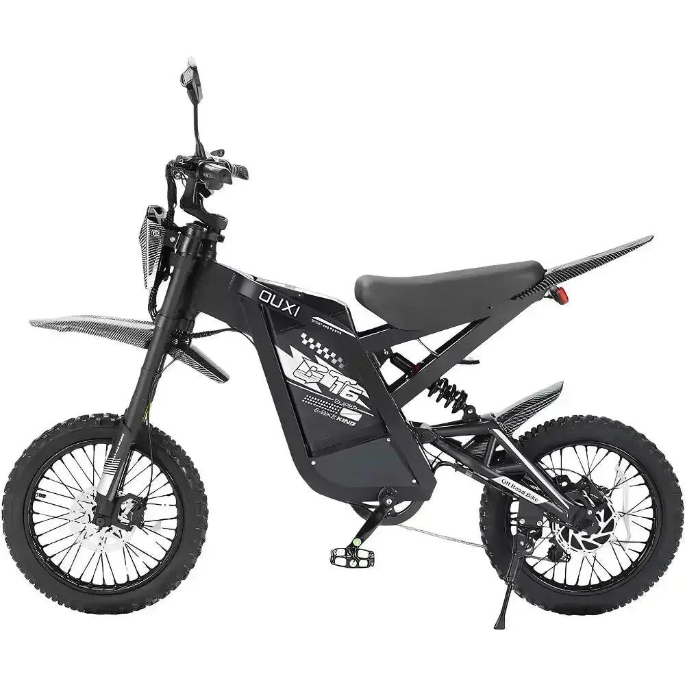 GT16 - Fatbike elettrica compatta - 16 pollici - 250W - 7 marce - Nero 2/3
