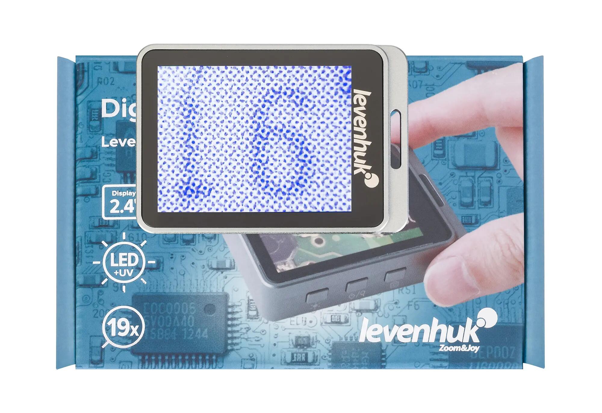 Levenhuk ERGO 20 digitale Lupe - 7/12/19x - 2,4" - Aluminium - Schwarz 9/14
