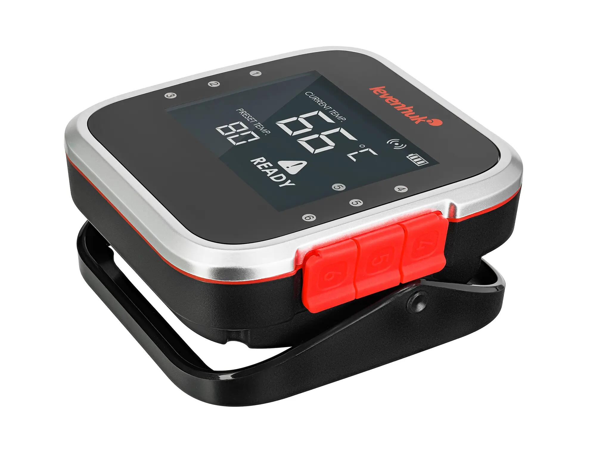 Termometro da cucina - Bluetooth - 3 sonde in acciaio - Wezzer Grill BT20 - Nero 8/15