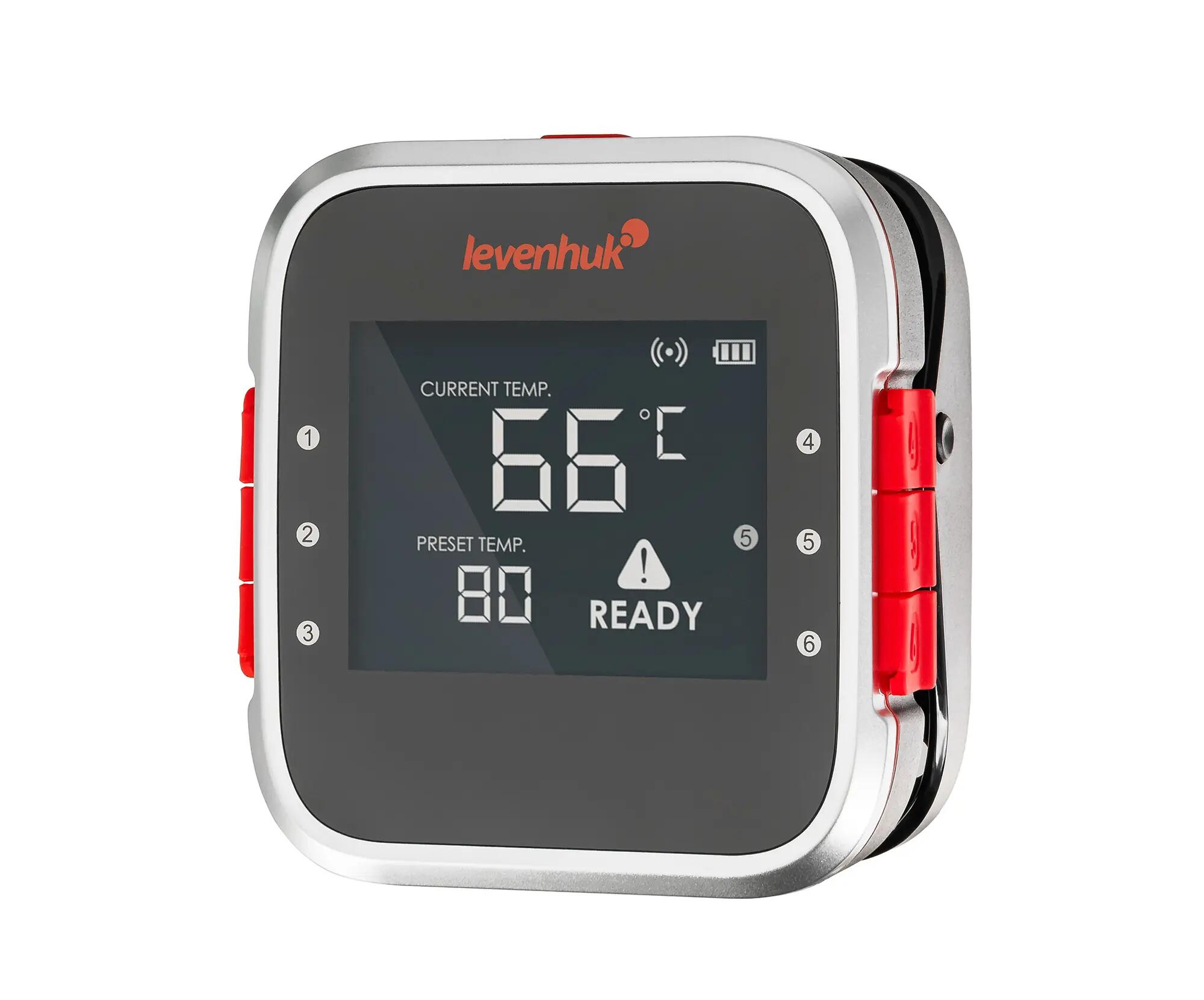 Termometro da cucina - Bluetooth - 3 sonde in acciaio - Wezzer Grill BT20 - Nero 7/15