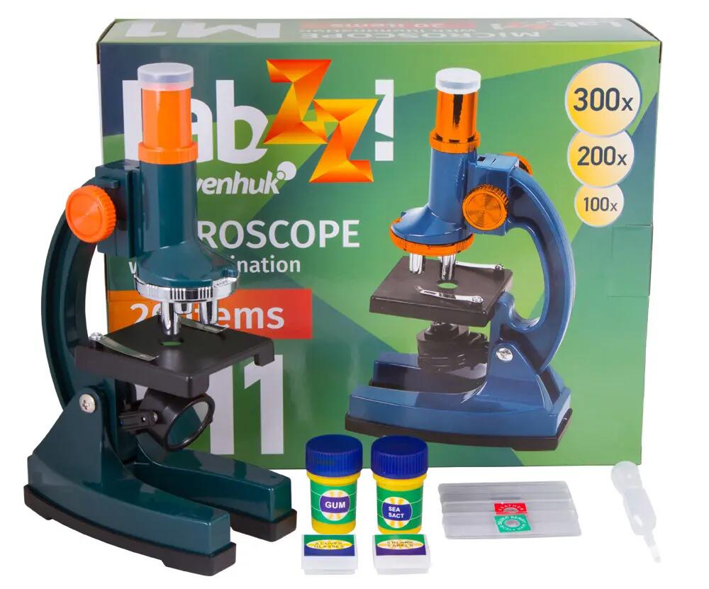 Microscopio per bambini - 100–300x, kit - LabZZ M1 - Nero 11/12