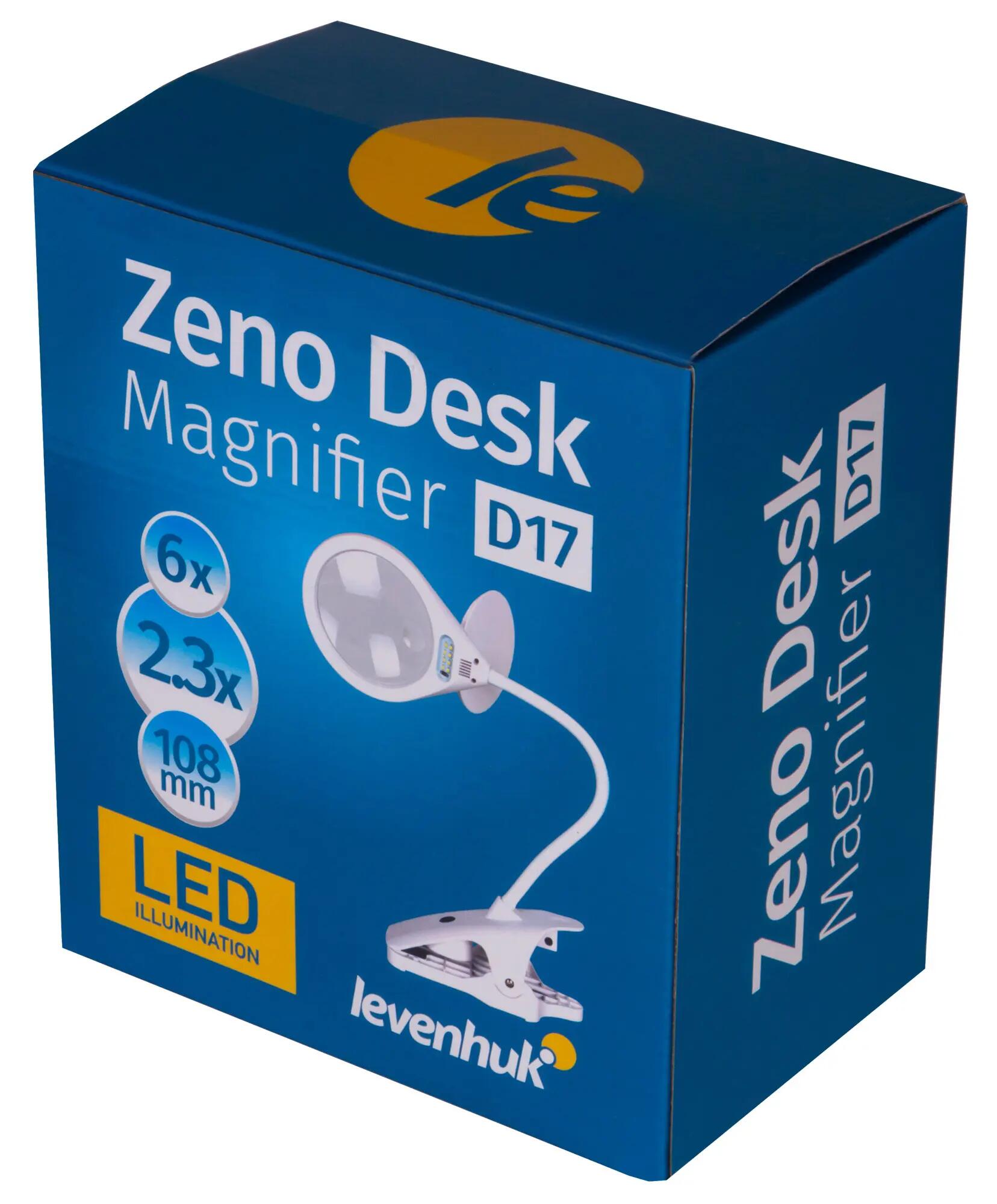 Lente d'ingrandimento da tavolo - 2,3/6x - Modello D17 - Nera 11/15