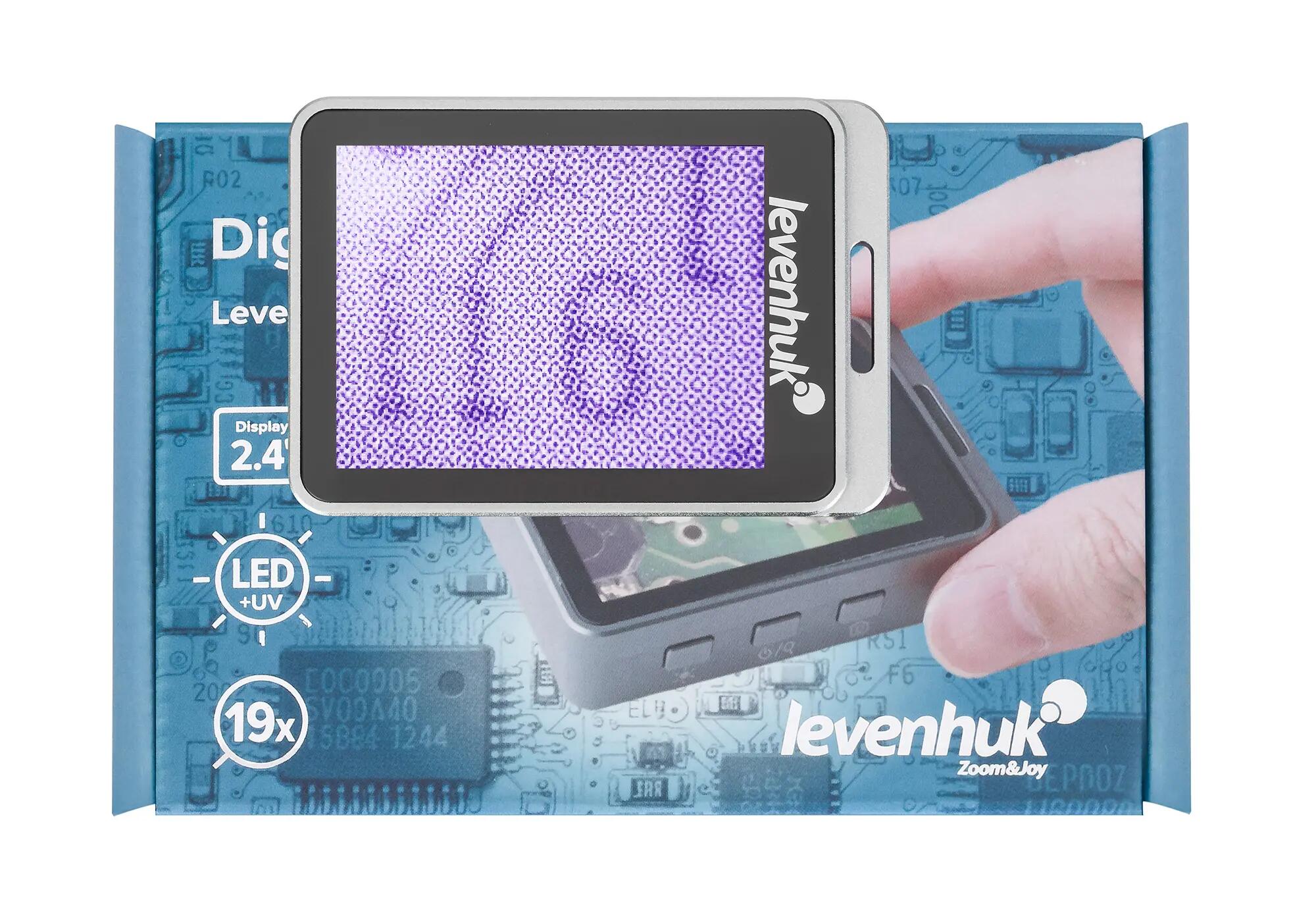 Levenhuk ERGO 20 digitale Lupe - 7/12/19x - 2,4" - Aluminium - Schwarz 12/14