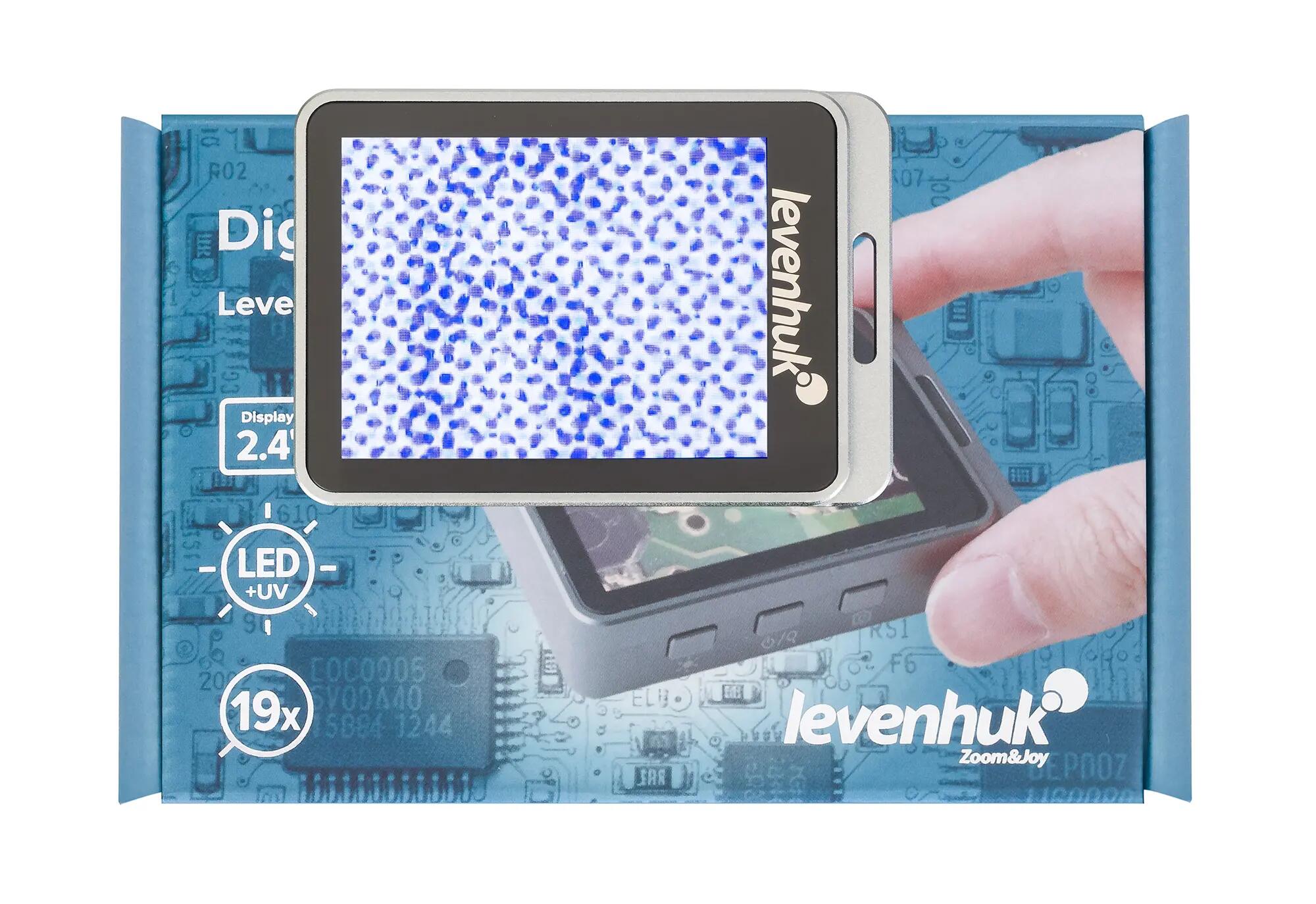 Levenhuk ERGO 20 digitale Lupe - 7/12/19x - 2,4" - Aluminium - Schwarz 10/14