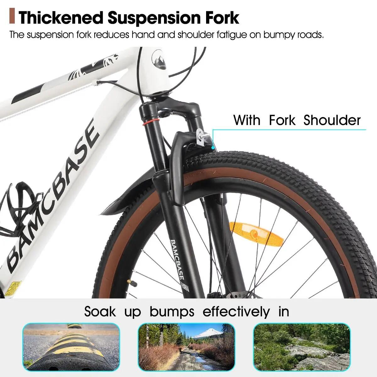 Dames Heren Mountainbike 26 inch 7V Aluminium Schijfremmen Bloomer 3/6
