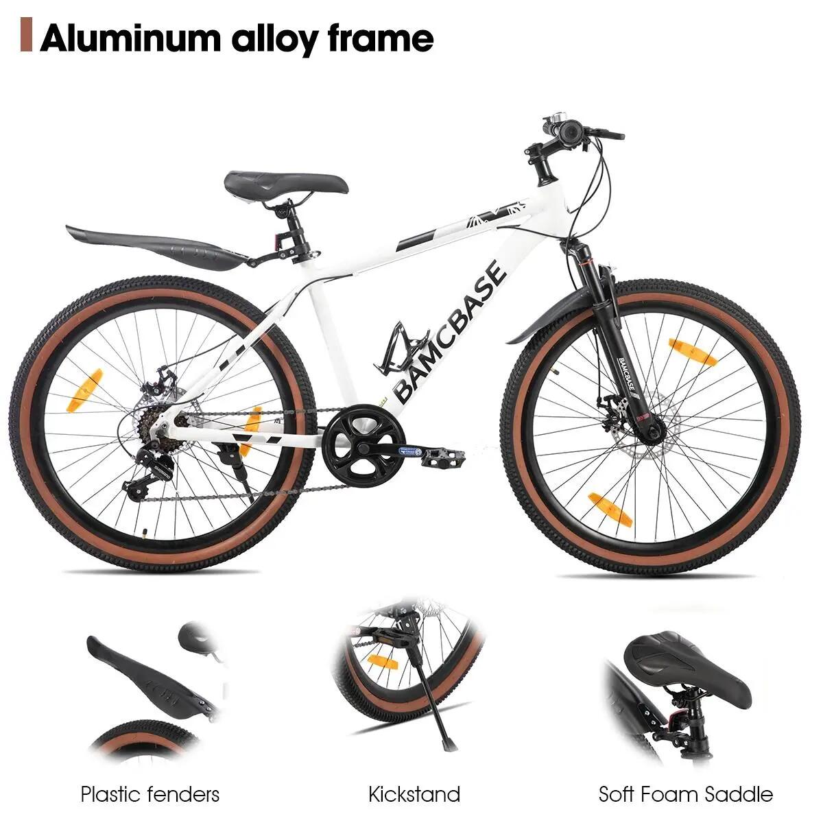 Dames Heren Mountainbike 26 inch 7V Aluminium Schijfremmen Bloomer 2/6