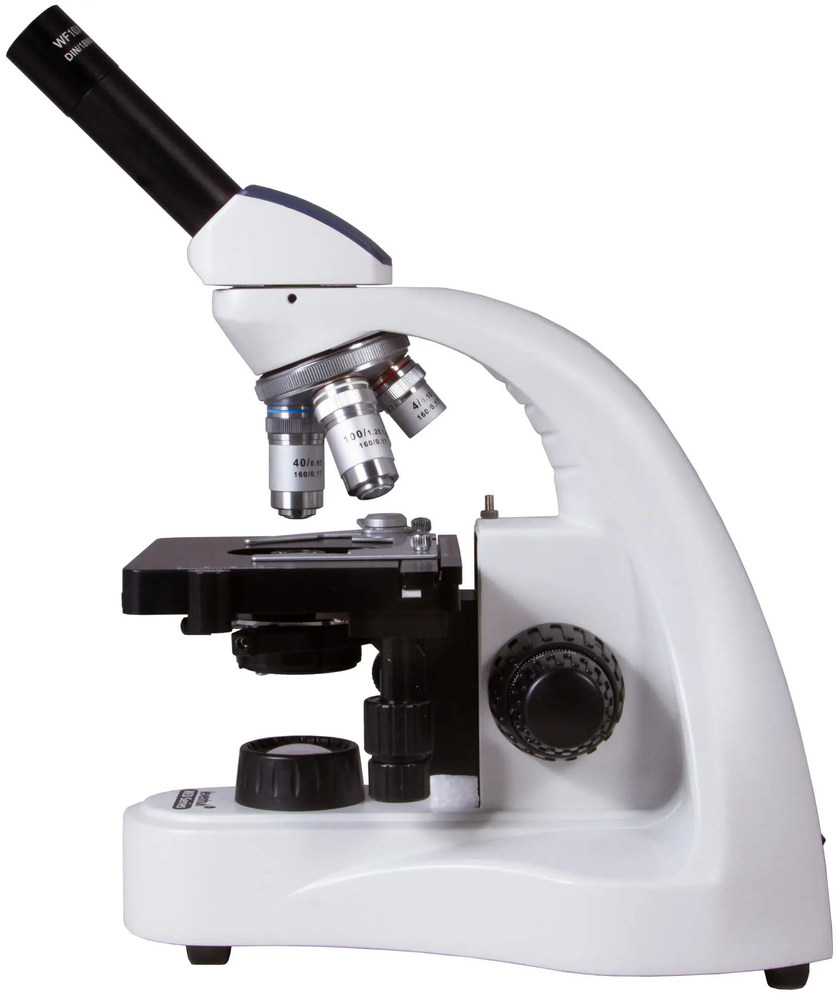 Microscopio monoculare da laboratorio - 40–1000x - Levenhuk MED 10M - Nero 9/15