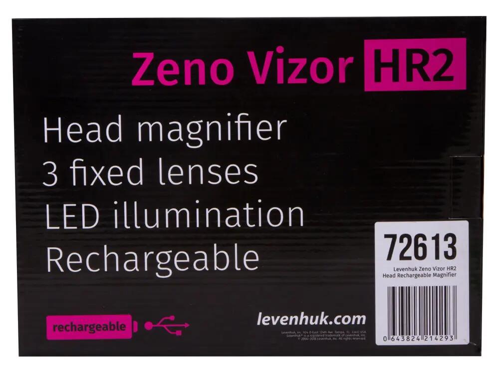 Lente frontale ricaricabile - Precisione, LED, Modello HR2 - Nero 12/14