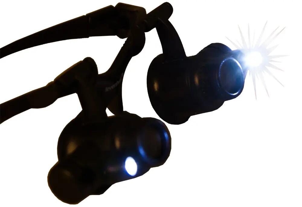 Levenhuk Zeno Vizor G4 vergrößernde Brille - 10x/15x/20x/25x - LED - Schwarz 9/13