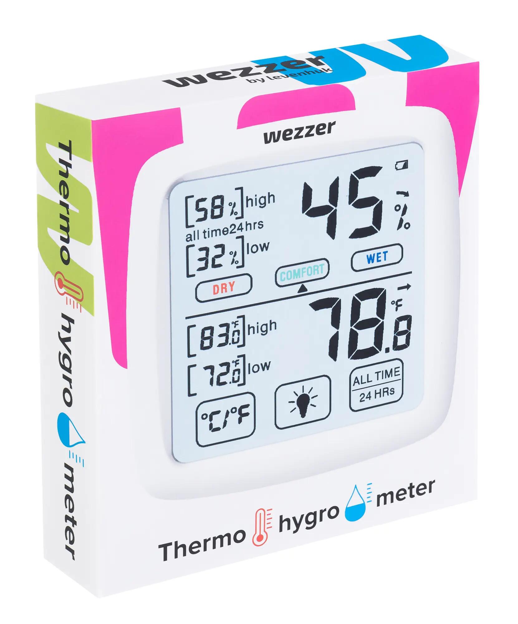 Thermo-hygrometer - Binnenklimaat - Wezzer Teo TH30 - Zwart 8/8