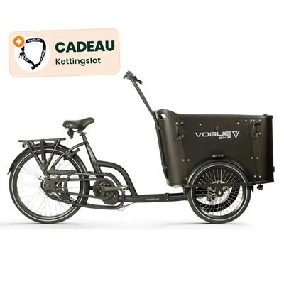 Avenger - elektrische bakfiets - 20 inch - 250w - middenmotor 100 nm - zwart