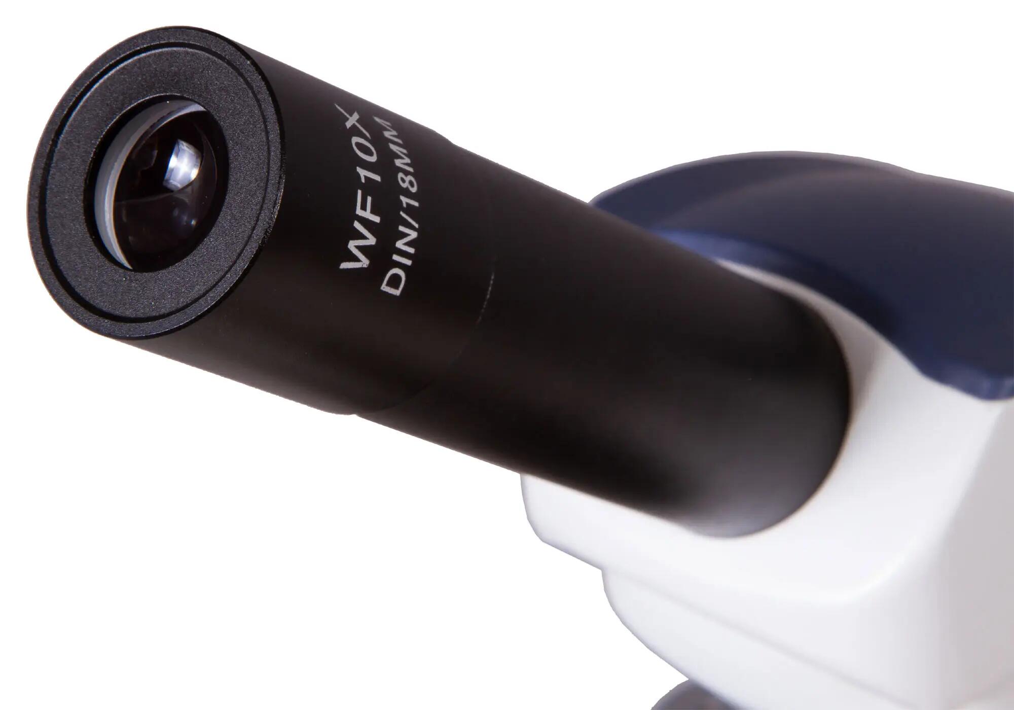 Microscopio monoculare da laboratorio - 40–1000x - Levenhuk MED 10M - Nero 10/15