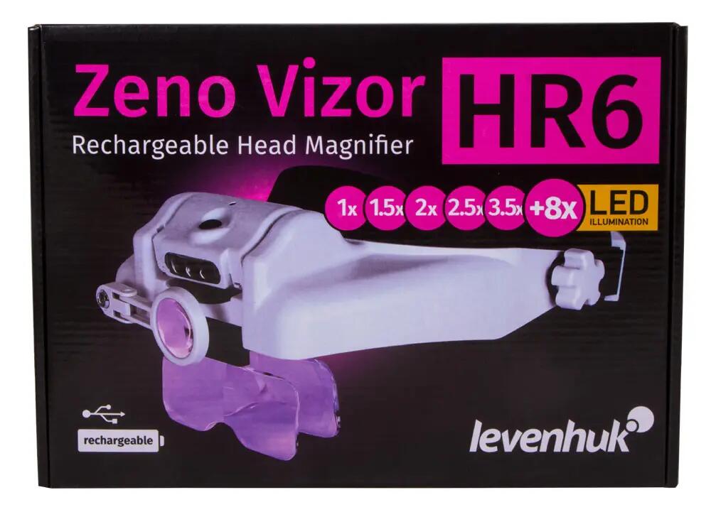Loupe frontale - rechargeable, led - zeno vizor hr6 12/15