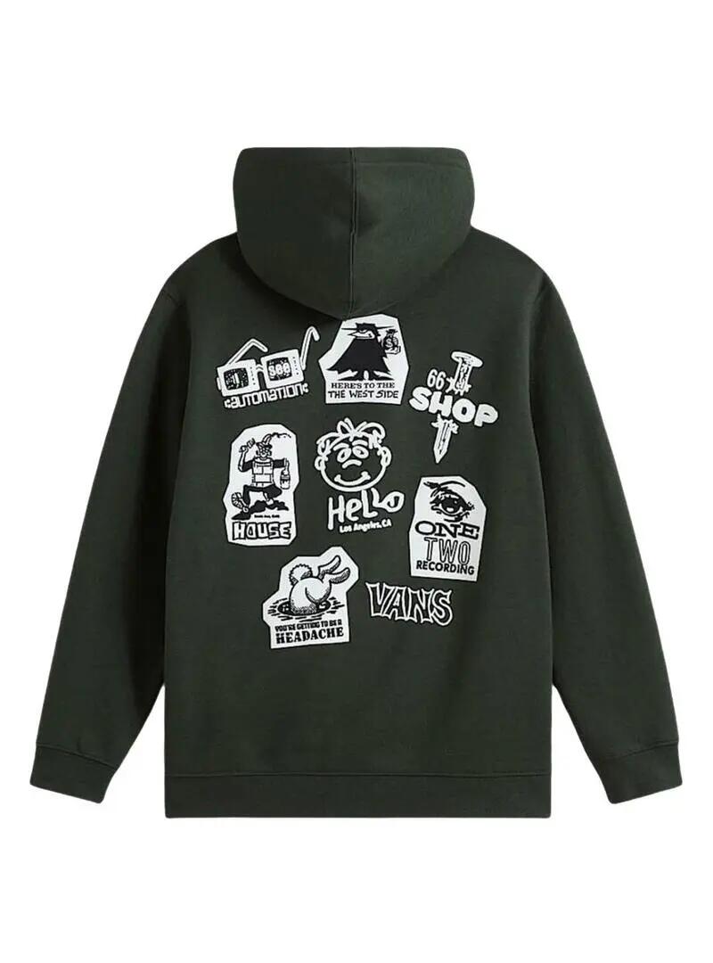 Sweatshirts en molleton pour enfant Vans Classified Vert 2/2