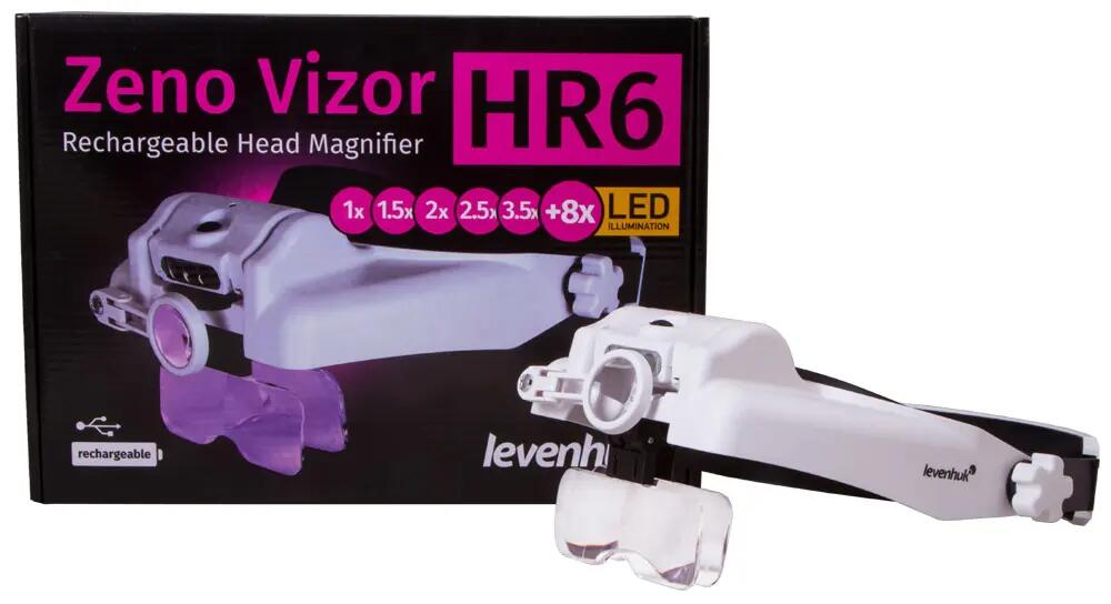 Loupe frontale - rechargeable, led - zeno vizor hr6 10/15