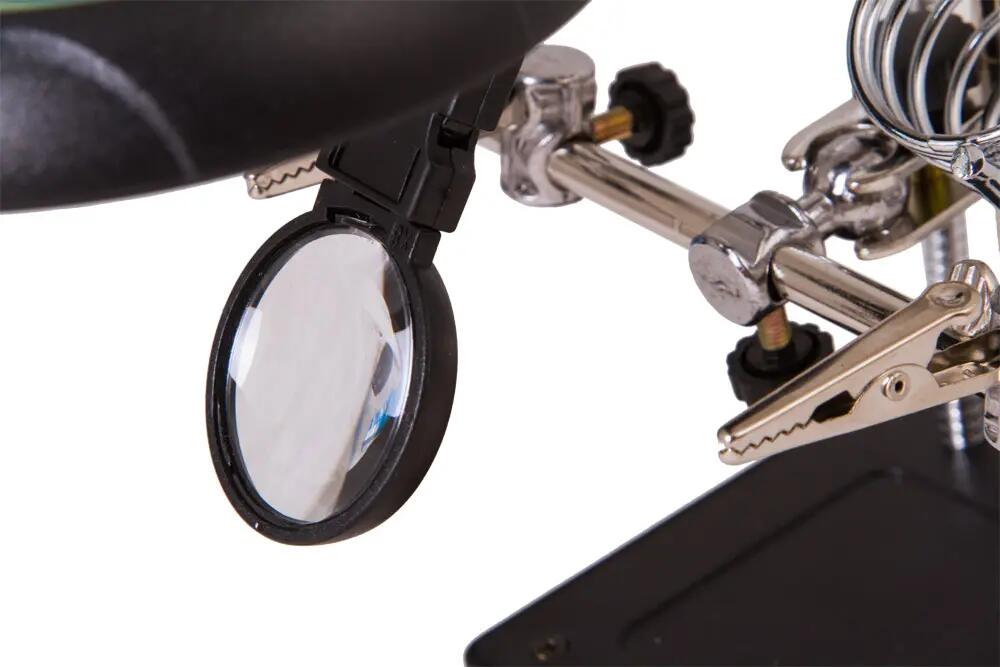 Tischlupe - Präzision, LED-Beleuchtung, dritte Hand - Zeno Desk D11 - schwarz 9/15