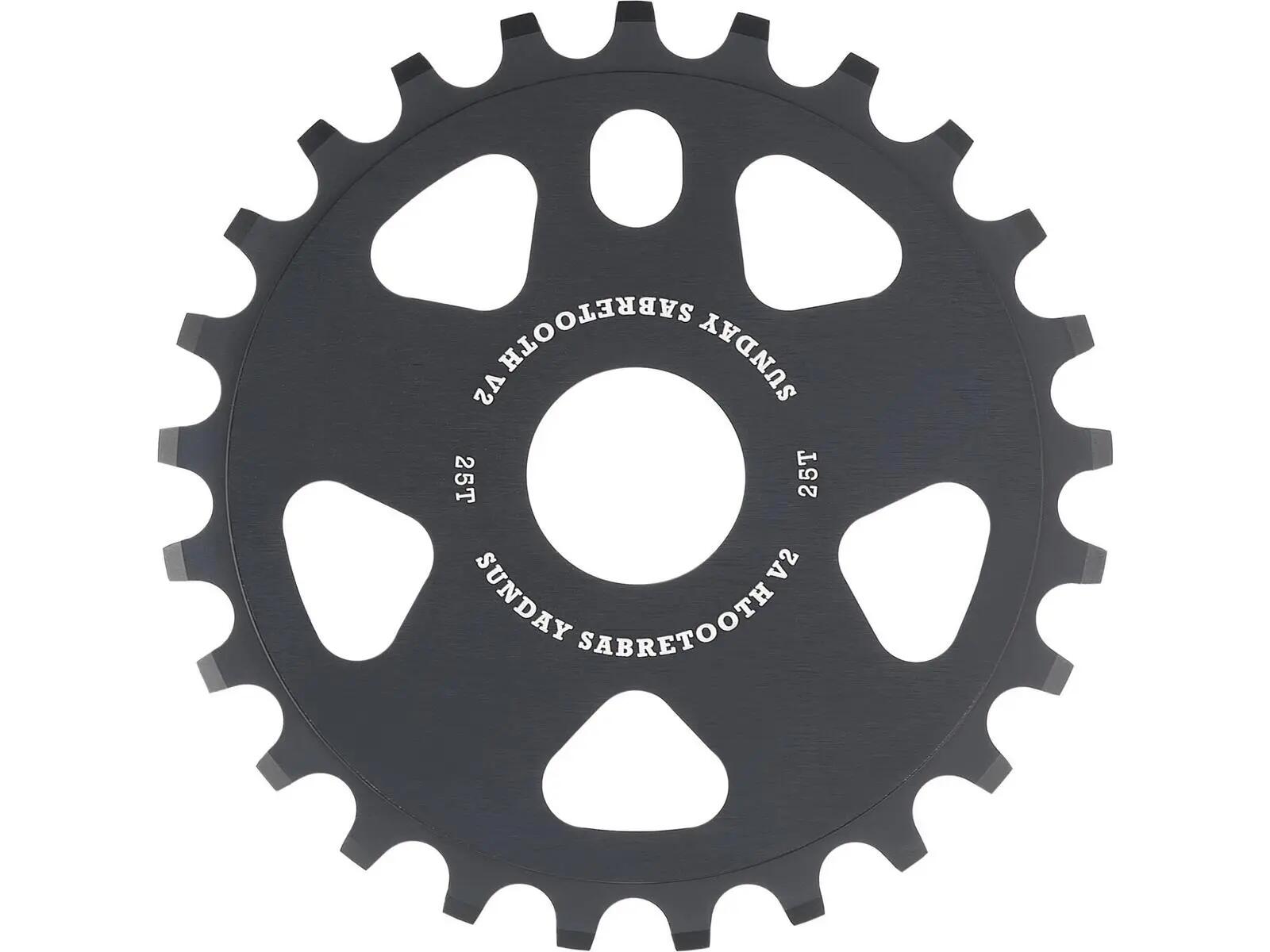 Sunday Sabretooth V2 - Pignon BMX Noir 1/1