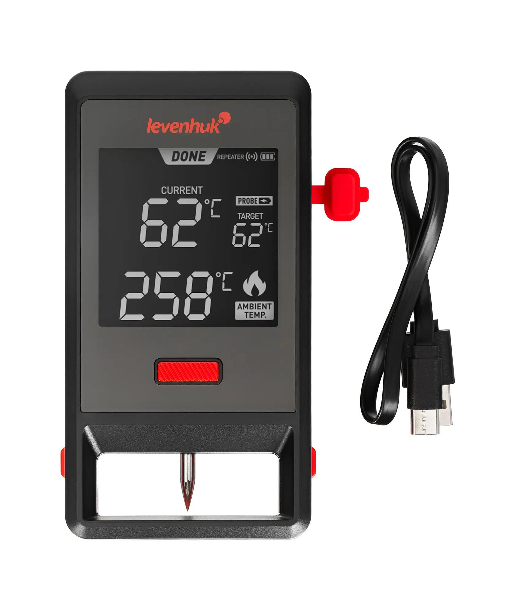Termometro per carne wireless - Controllo via app - Modello BT30 - Nero 7/9