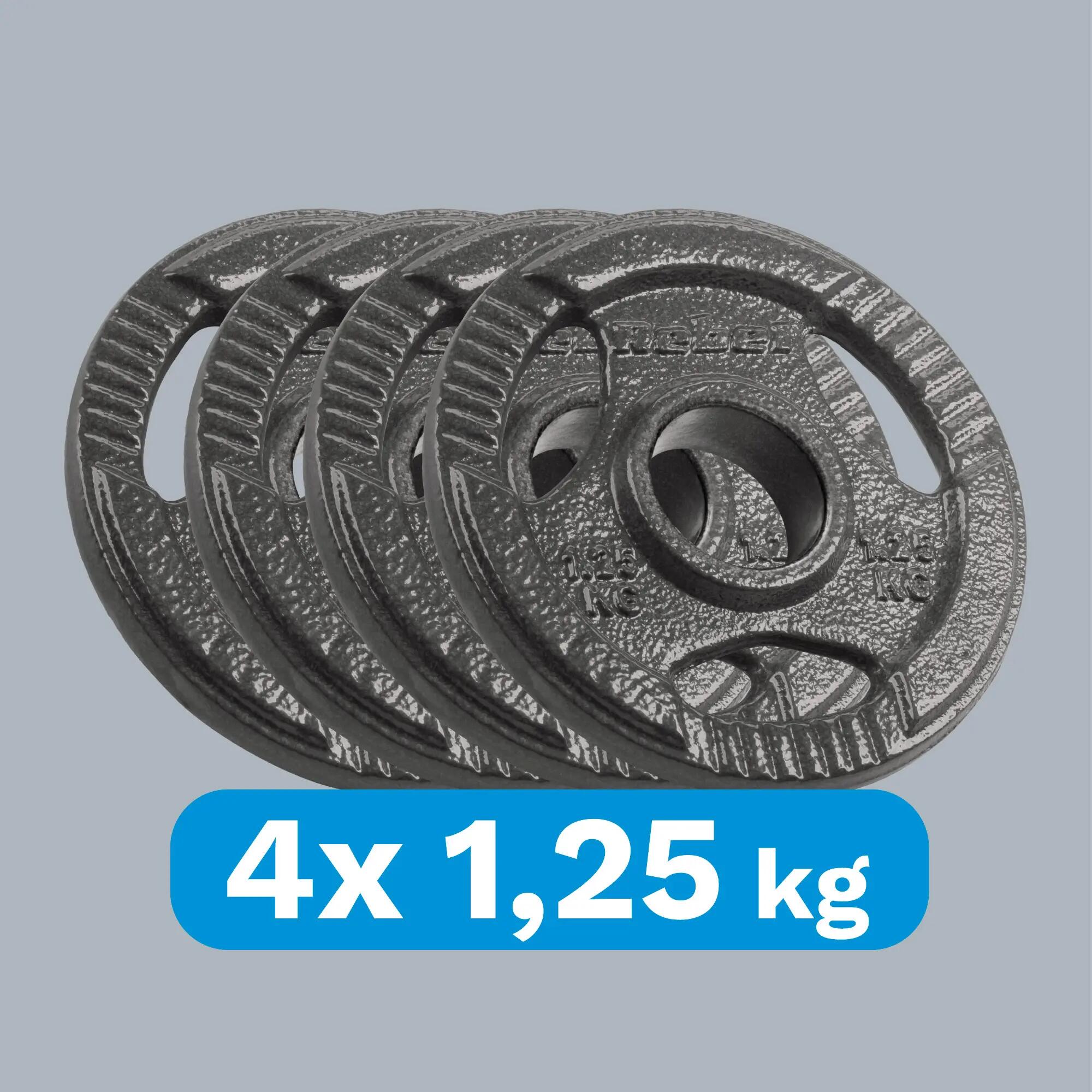Obciążenie żeliwne olimpijskie zestaw 4x1.25kg otwór 51mm talerze Rebel 5/7