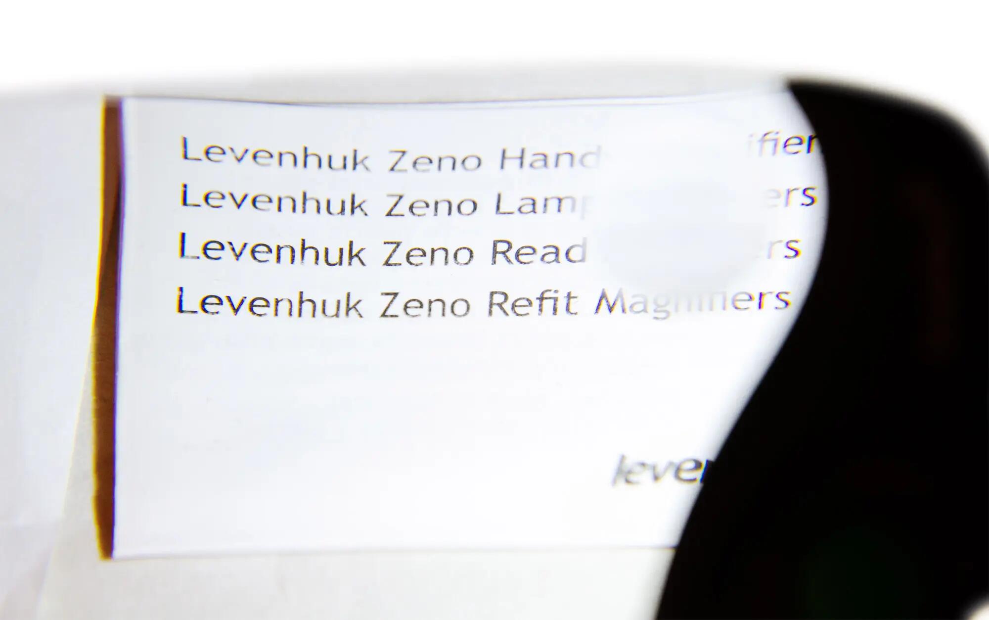 Levenhuk Zeno Read ZR14 magnifier with LED 9/15
