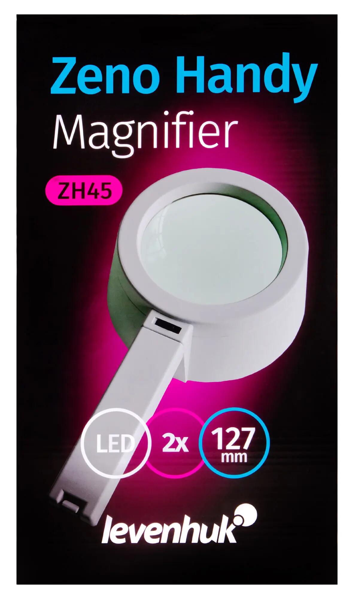 Levenhuk Zeno Handy ZH45 handlupe mit beleuchtung schwarz 10/13