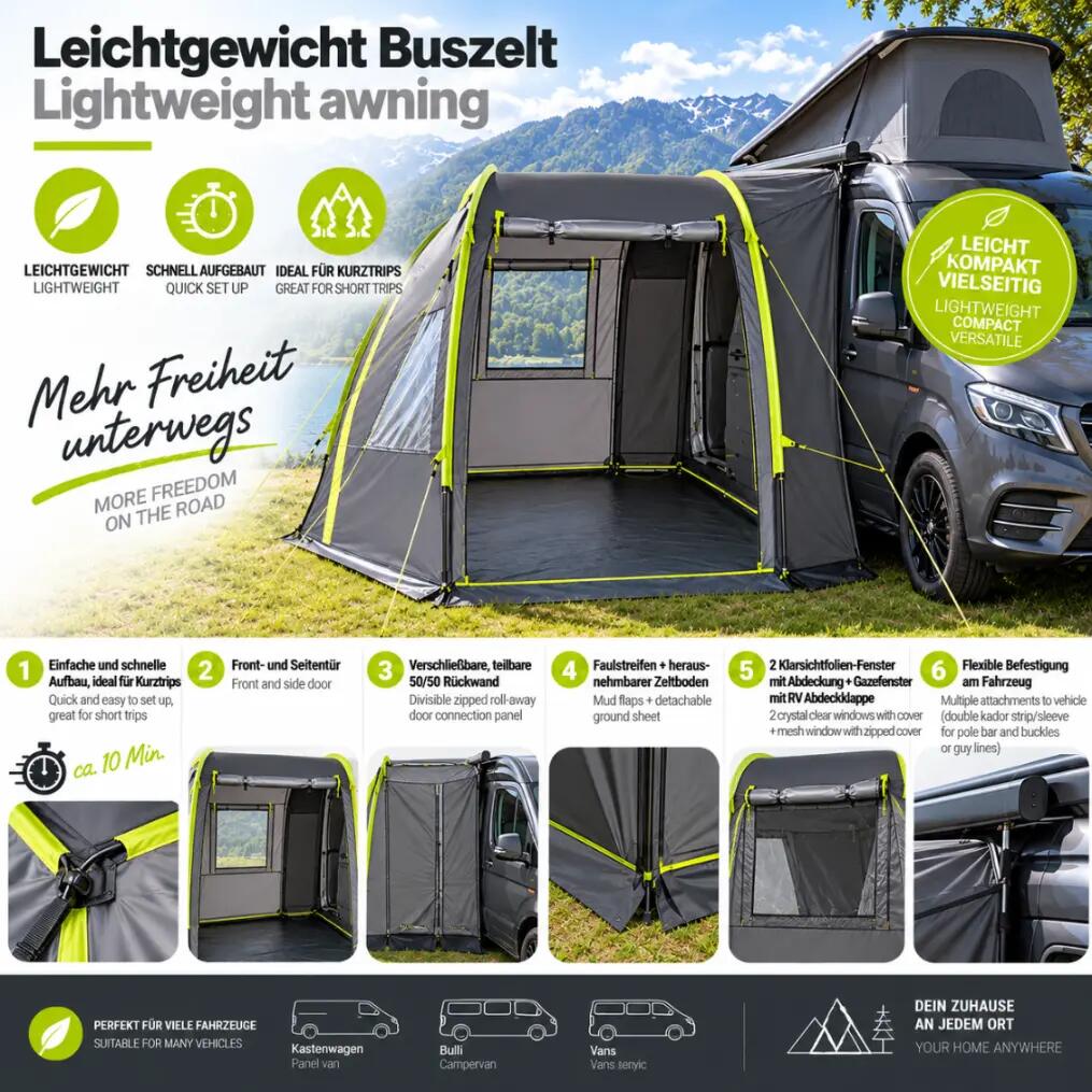 Busvorzelt Scylair Bus Zelt Campingzelt 3000mm Wassersäule 4/5
