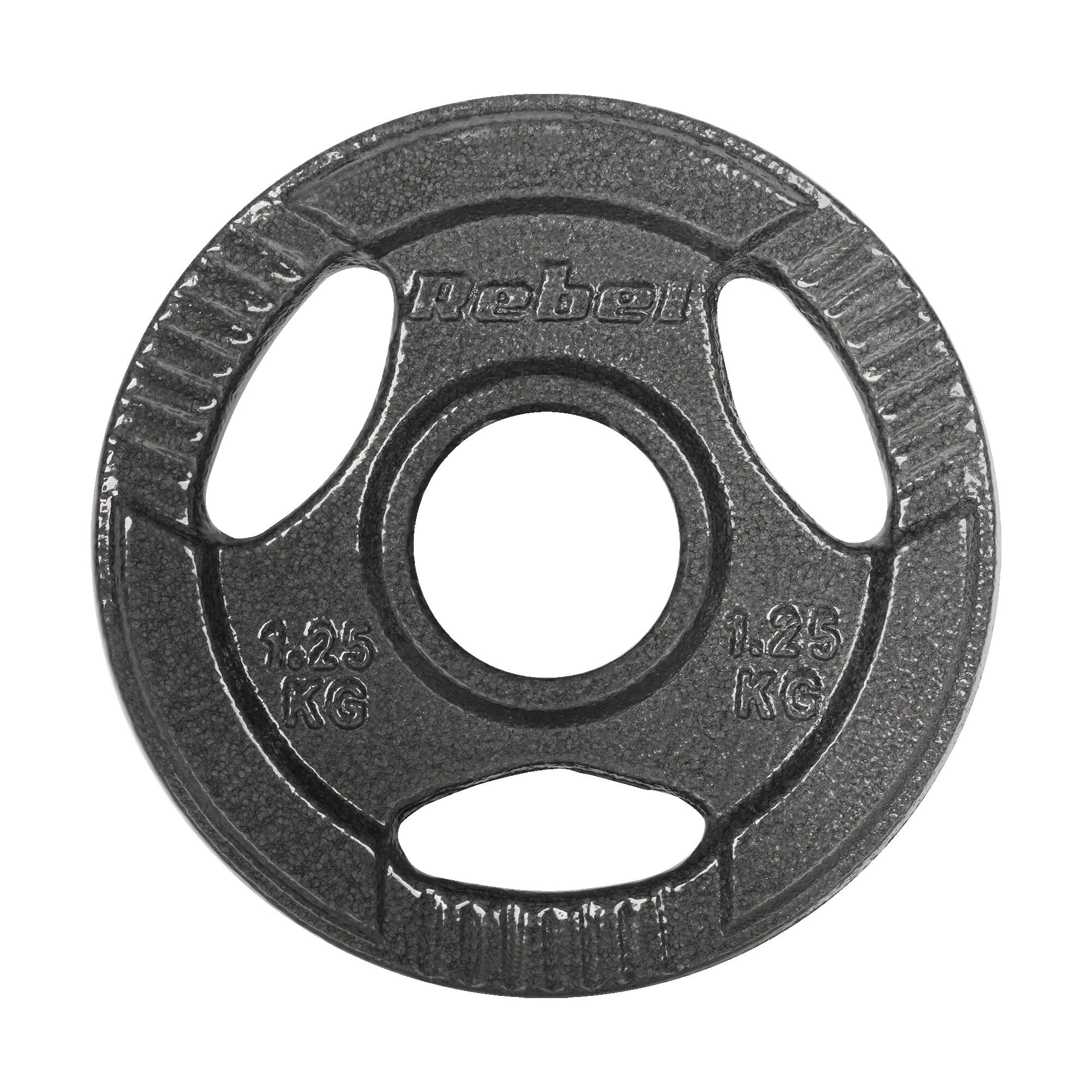 Obciążenie żeliwne olimpijskie zestaw 4x1.25kg otwór 51mm talerze Rebel 3/7