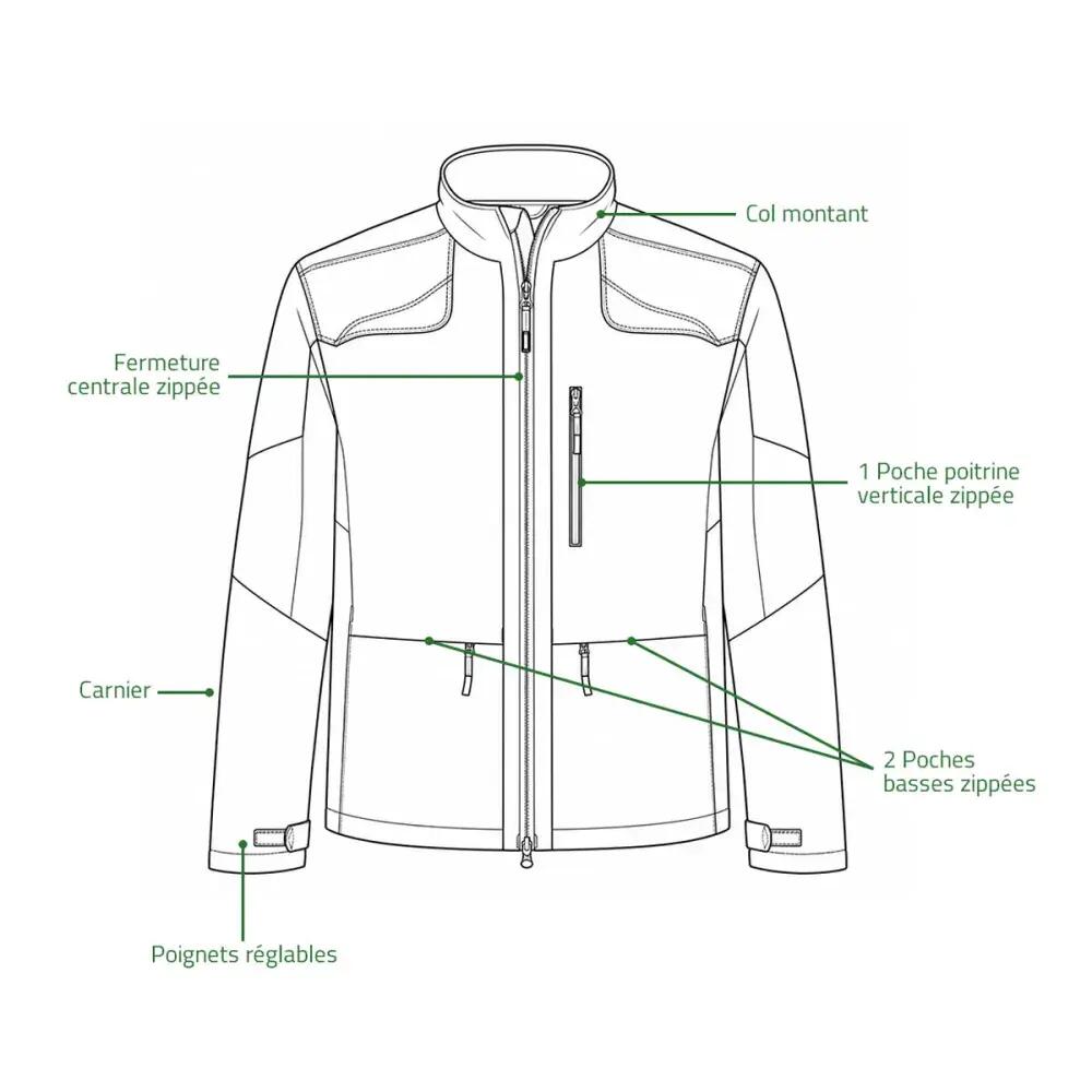 Veste de chasse Somlys Light Traque orange imperméable 3/5