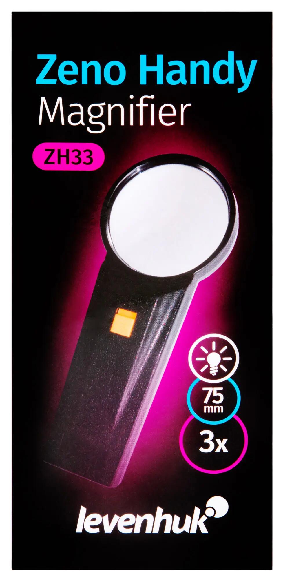 Levenhuk Zeno Handy ZH33 handheld magnifier with LED light 10/13