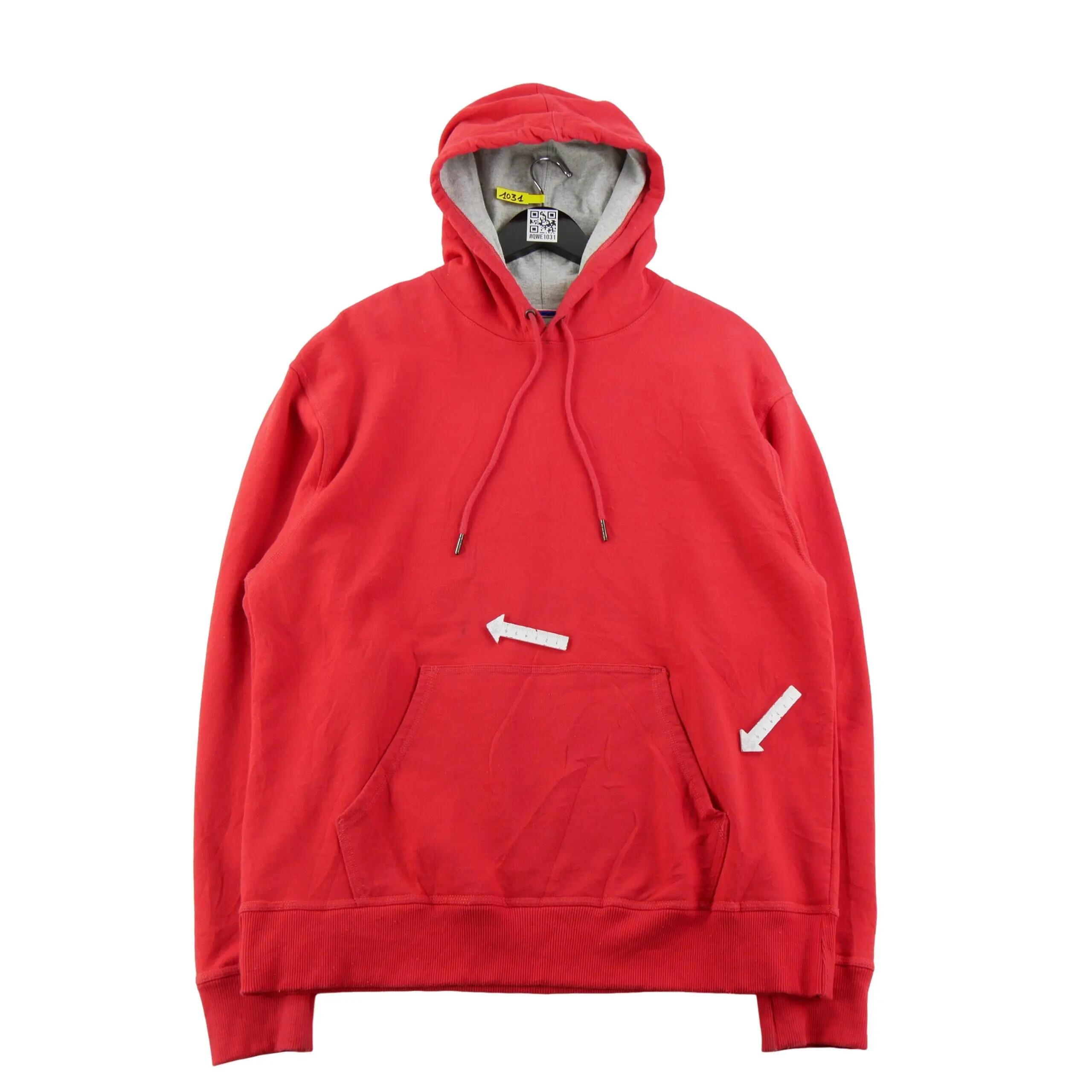 Seconde vie - Sweat à capuche Homme GF89H Rouge - Bon état 5/12