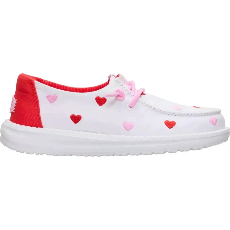 HeyDude Dziewczęce Mokasyny Wendy Y Embroidered Hearts 6/6