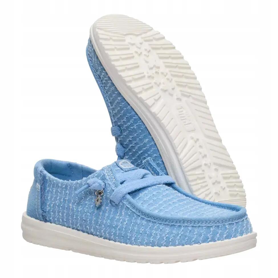 HEYDUDE Damskie Mokasyny Wendy Frayed Canvas 3/6