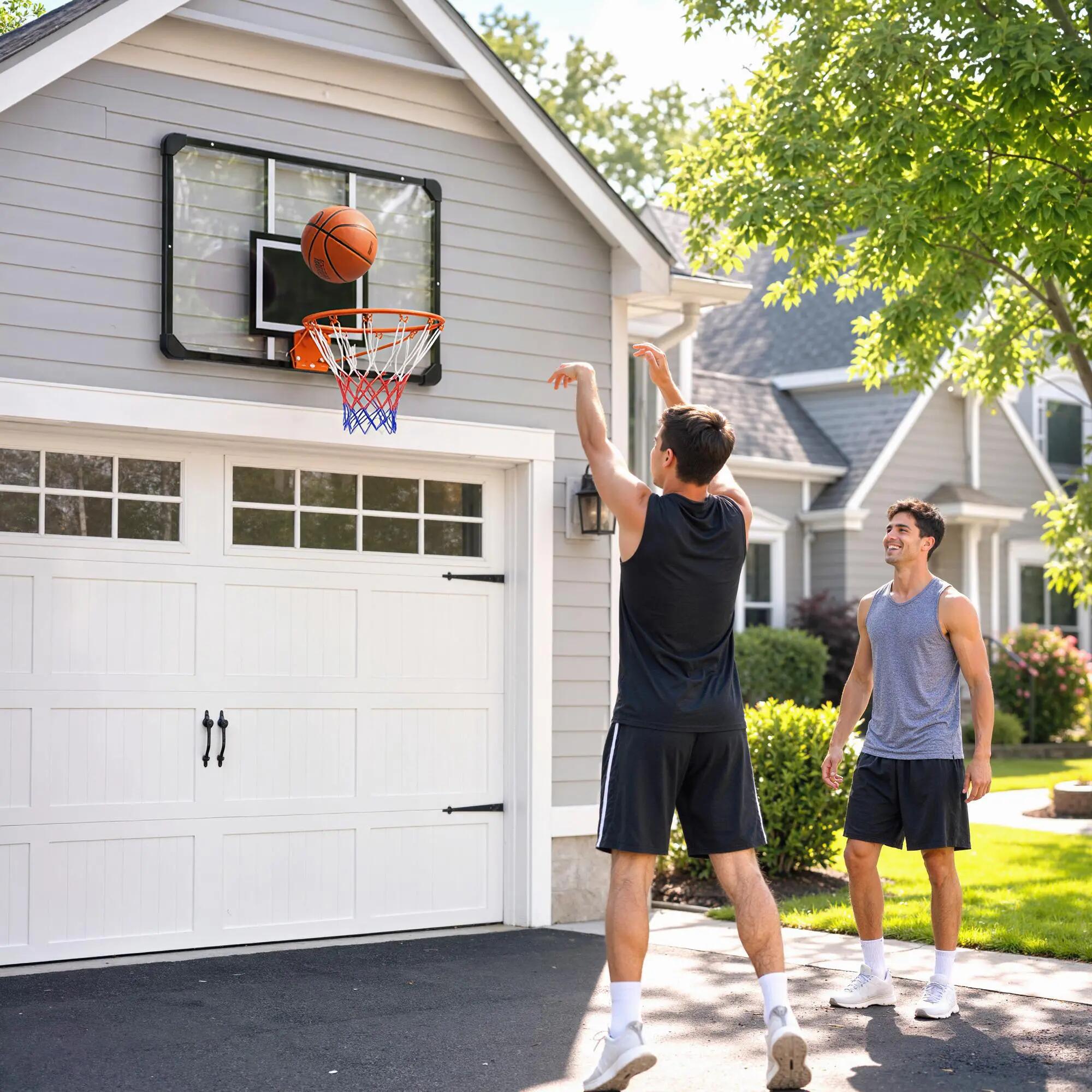 Tabela de basquetebol SPORTNOW de parede 113x61x73 cm 2/10