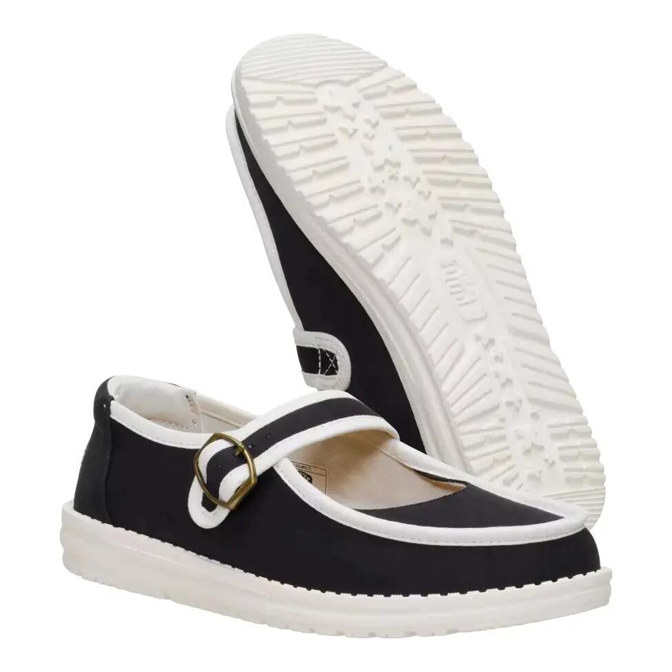HEYDUDE Damskie Mokasyny Wendy Jane Washed Twill 2/6