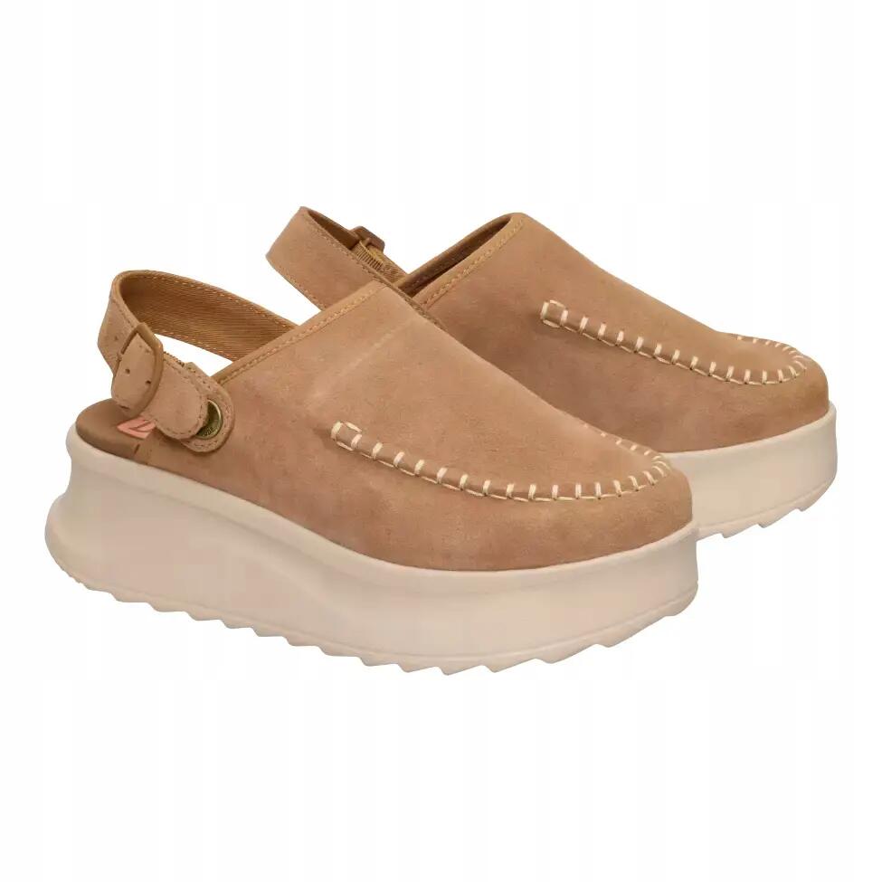 HEYDUDE Damskie Chodaki Delray Clog Suede 4/6