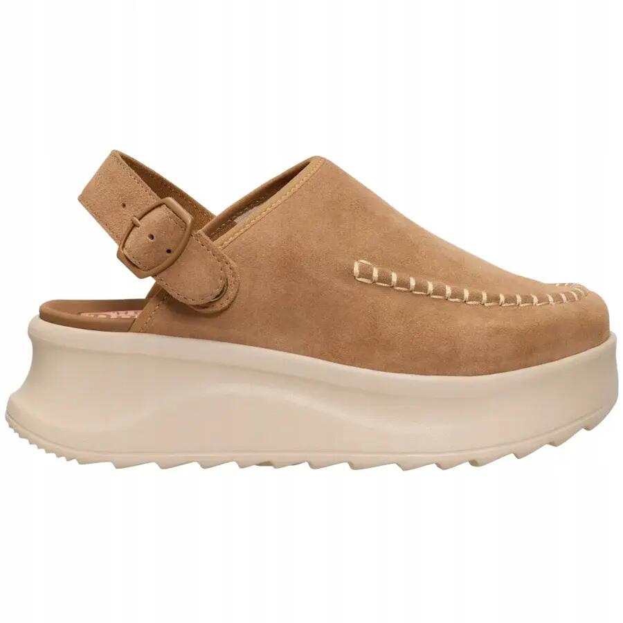 HEYDUDE Damskie Chodaki Delray Clog Suede 2/6