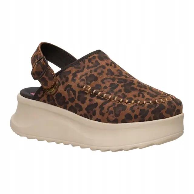 HEYDUDE Damskie Chodaki Delray Clog Suede 5/6