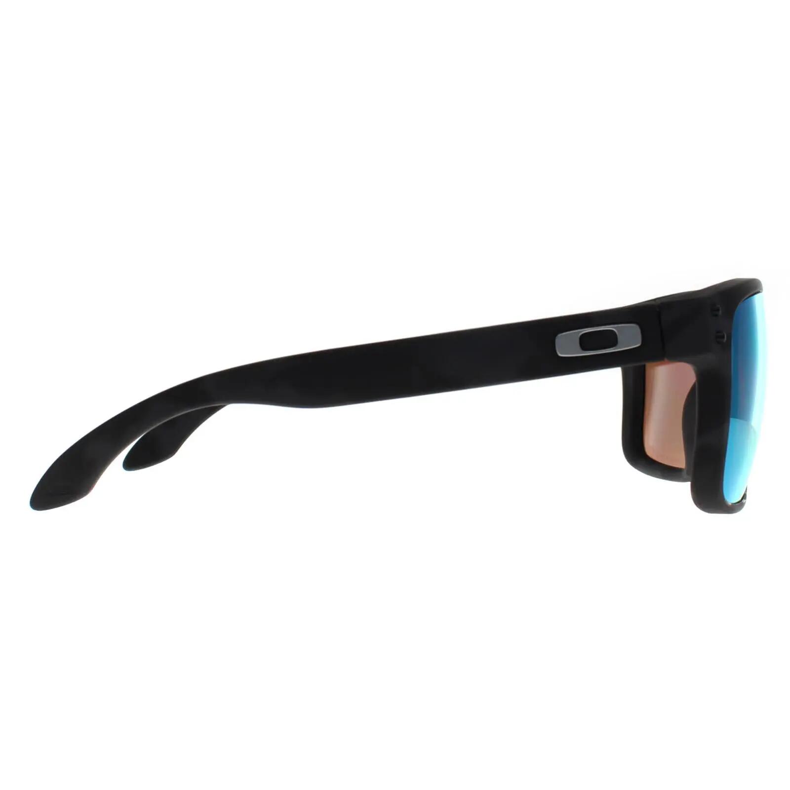 Oakley Holbrook zonnebril Mat Zwart Camo/ Prizm Deep H2O Polarized 4/7