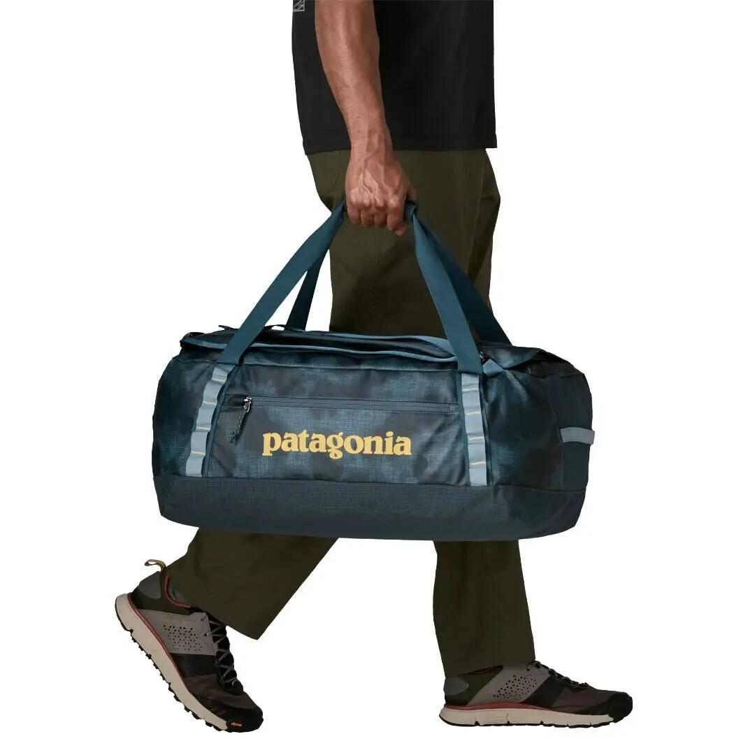 Bolsa Azul Patagonia Hole® Duffel 55L Sastrugi: Summit Blue con Base Acolchada 3/4