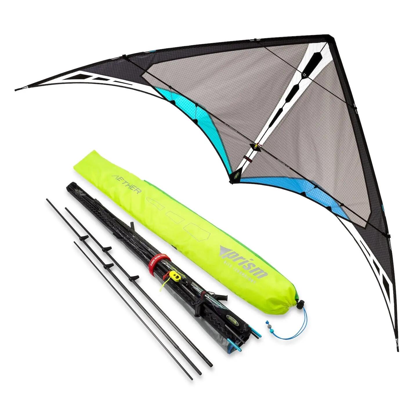Cerf-volant acrobatique Prism Aether Onyx ATRON Gris 203 cm 3/8