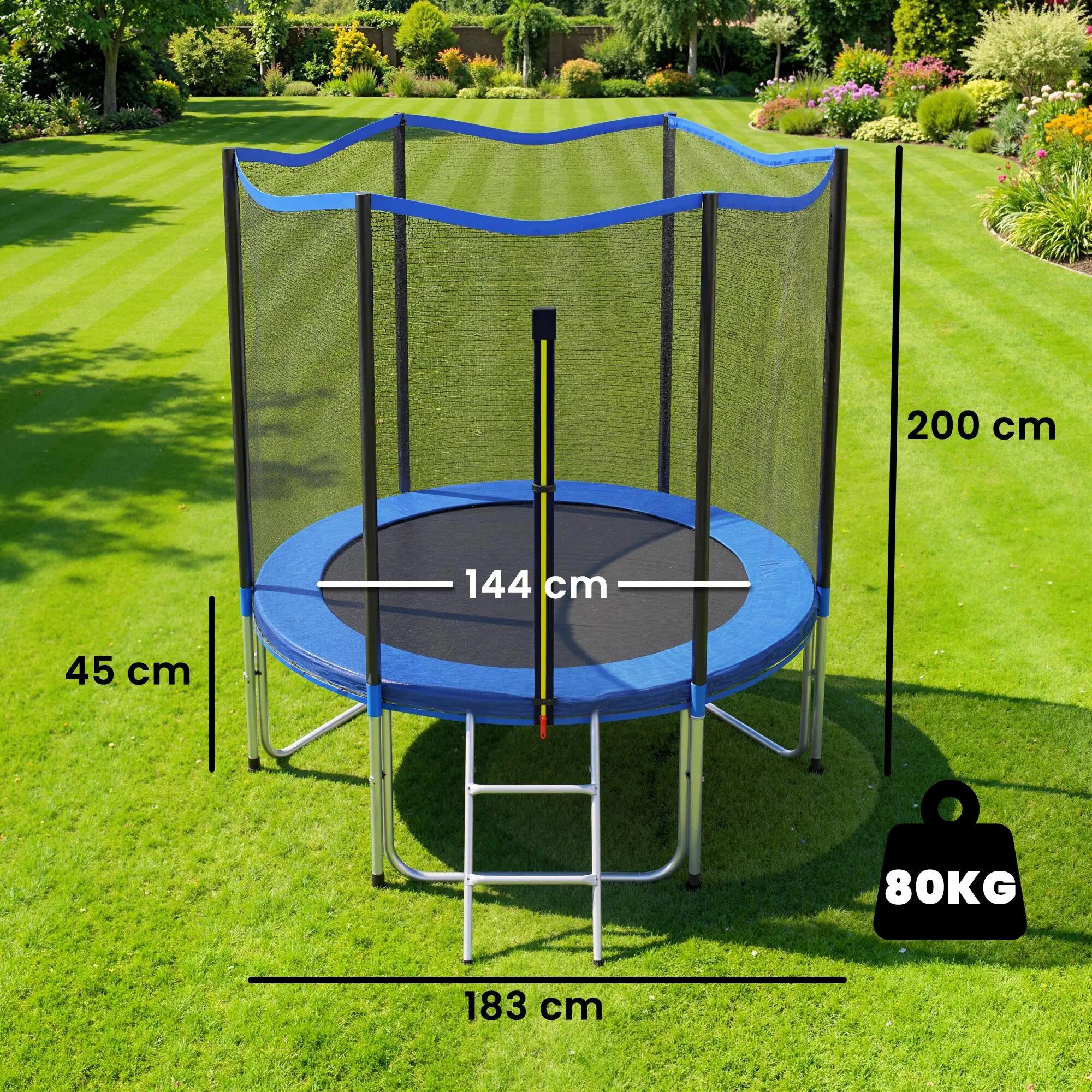 Trampoline enfant complet dia. 1,83 m 80 Kg max. 3/5