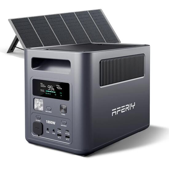 Générateur solaire portable -P180Pro- 1800W/1024Wh - Panneau 400W pliable - IP65