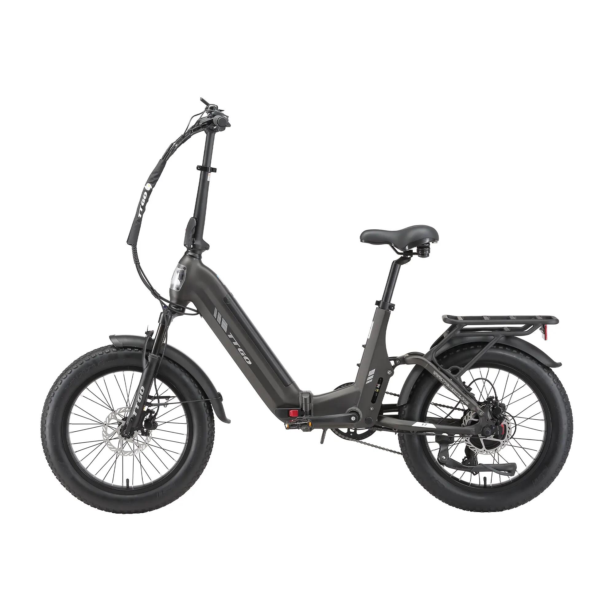 Składany miejski rower elektryczny F7 48V 15Ah 70Nm 130km pełna amortyzacja 5/5