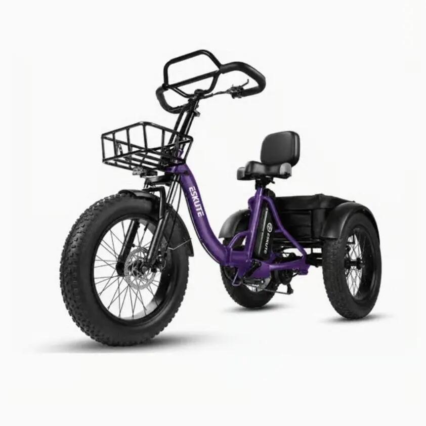 Triciclo Elettrico ESKUTE T302Pro - Batteria Al Litio 48V 20.8Ah - Pneumatico 20 2/8