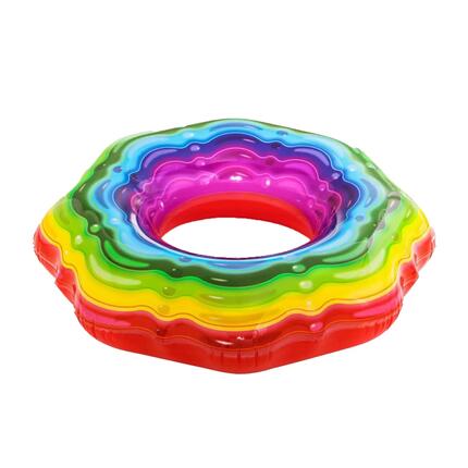 Bouée Gonflable Motif/style Arcenciel (Multicolore)