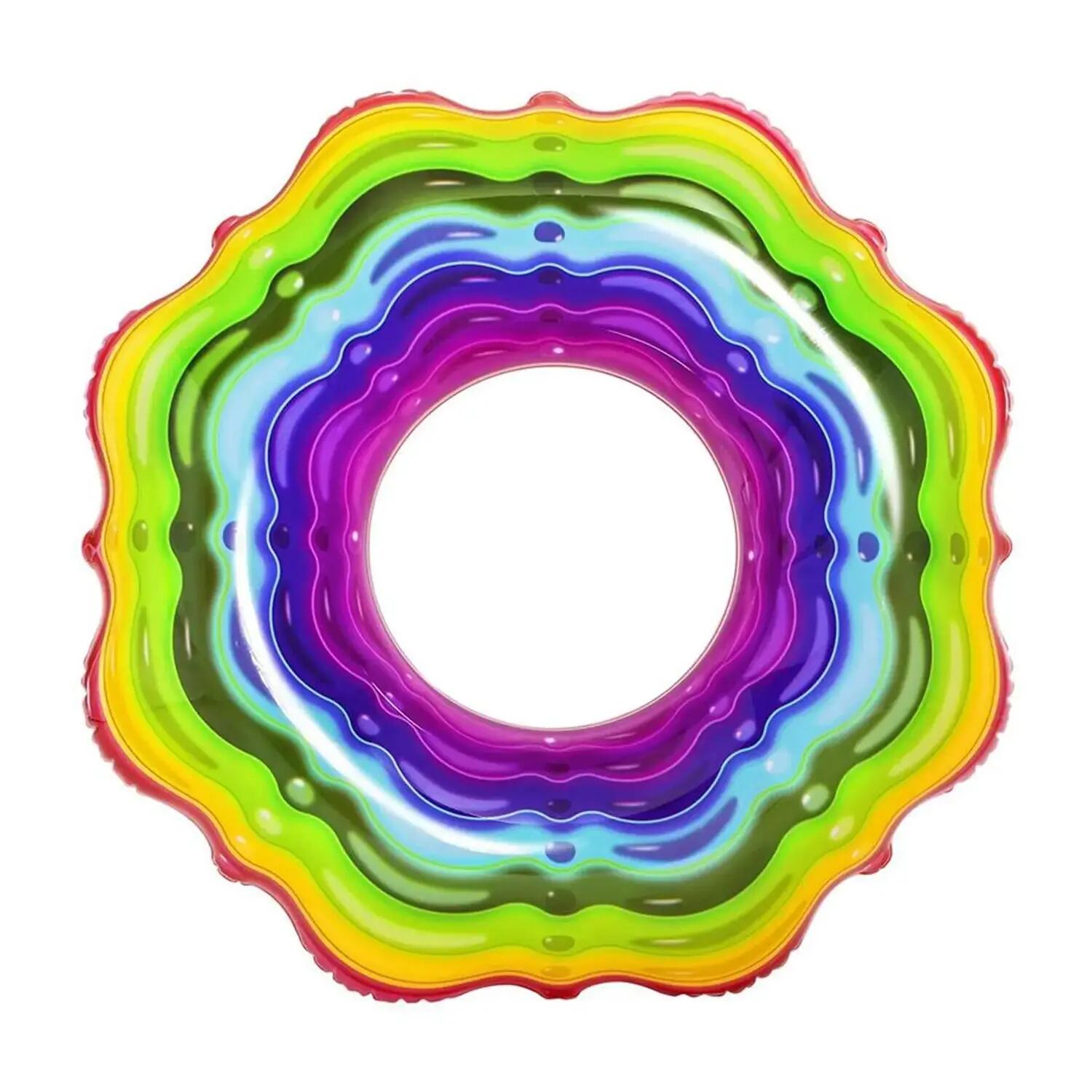 Bouée Gonflable Motif/style Arcenciel (Multicolore) 2/2
