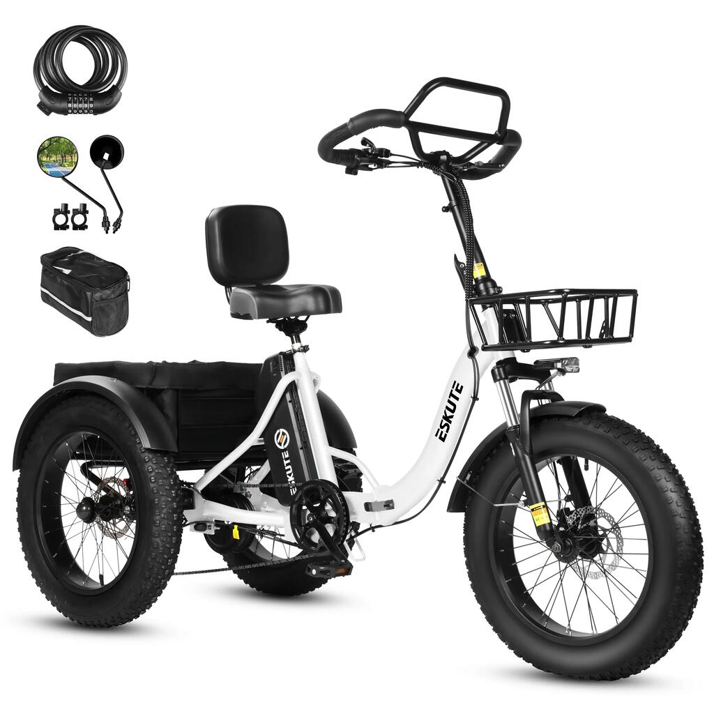 Електрически Триколков Велосипед ESKUTE T302Pro - Литиева Батерия 48V 20.8Ah - Г