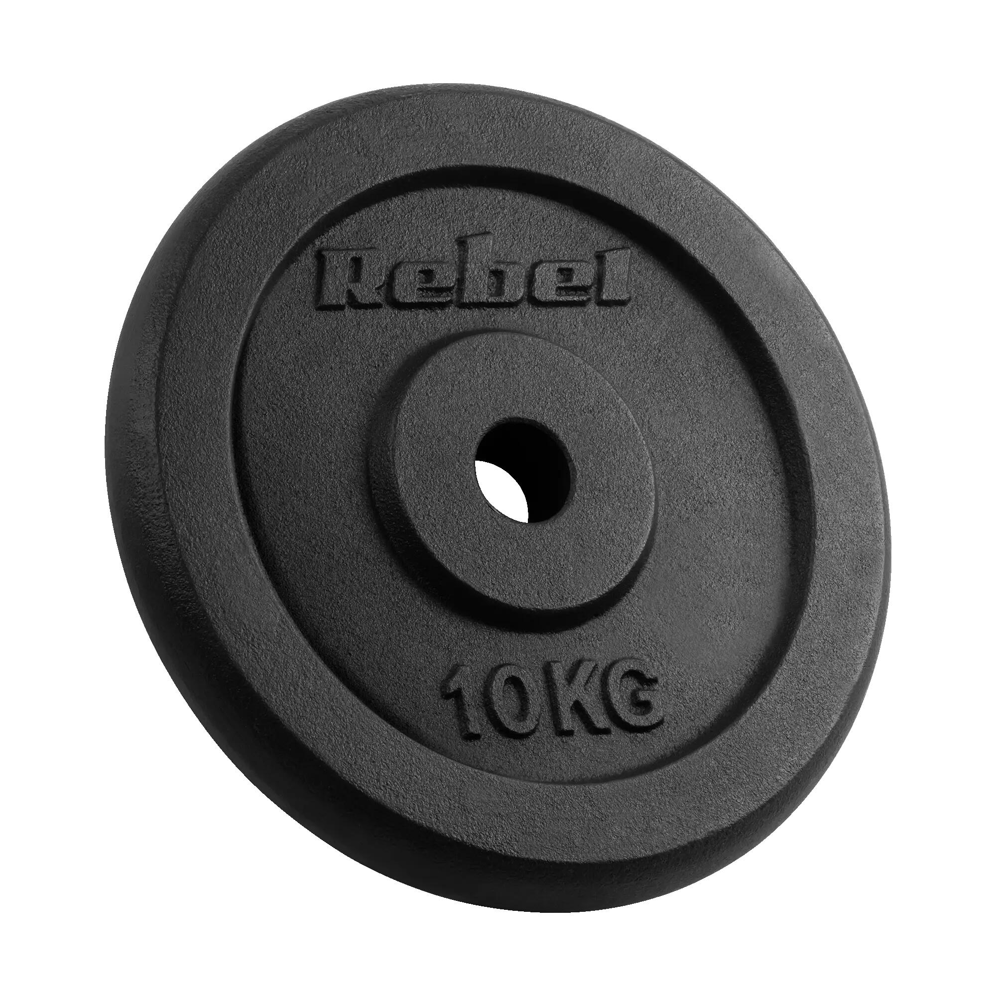 Obciążenie żeliwne zestw 2x10kg 20kg otwór 31mm talerz REBEL 2/7