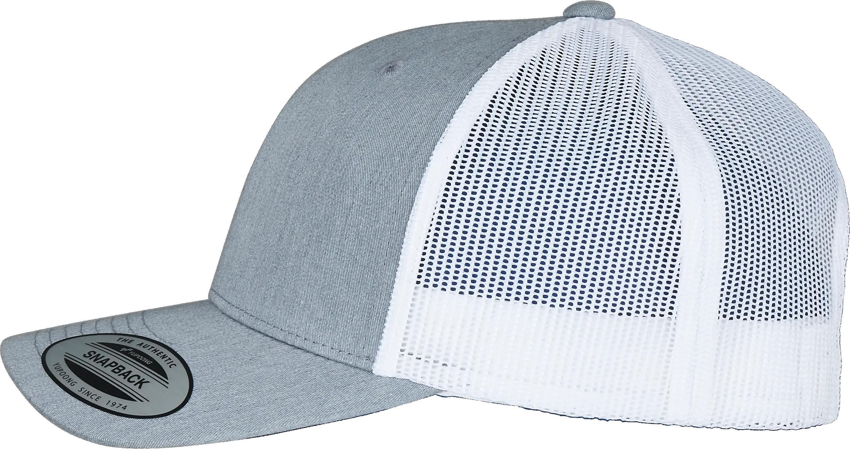 Casquette retro trucker bicolore - Heather / White - One Size 4/5